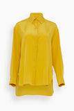 Nili Lotan Tops Julien Shirt in Mustard