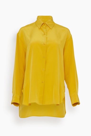 Nili Lotan Tops Julien Shirt in Mustard