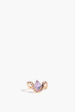 Stoned Fine Jewelry Purple Sapphire Octavia Ring in 18k Yellow Gold