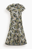Bite Studios Shield Jacquard Wool Mini Dress in Autumn Field