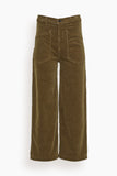 Askk NY Virginia Corduroy Pant in Safari Green