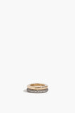 By Pariah Rings Classic Diamond Duo Ring Stack in Silver/Gold By Pariah Classic Diamond Duo Ring Stack in Silver/Gold