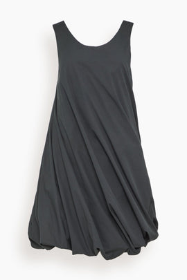 Twist Hem Tank Dress in Black