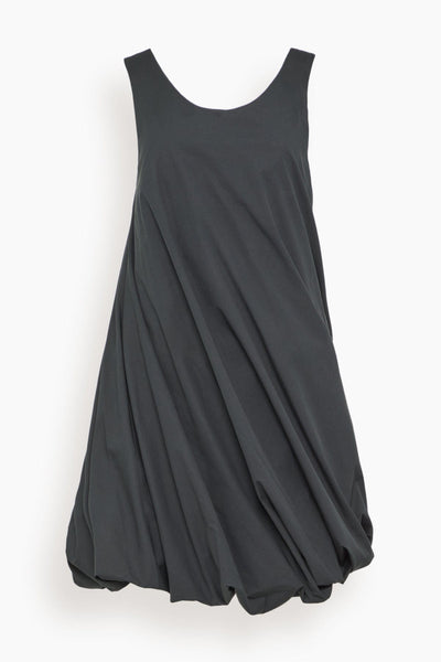 Twist Hem Tank Dress in Black