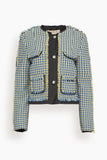 Marni Tweed Jacket in Sky