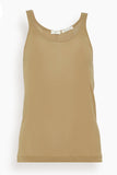 Bite Studios Tops Luca Organic Cotton Sheer Tank Top in Biscotti Luca Organic Cotton Sheer Tank Top in Biscotti