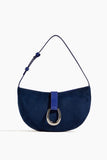 Staud Harlow Crescent Shoulder Bag in Cobalt