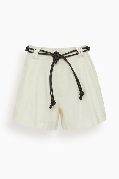 Shai Sportswear Belted Short in Cream