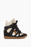 Isabel Marant Bekett Ring Sneaker in Faded Black/Chalk
