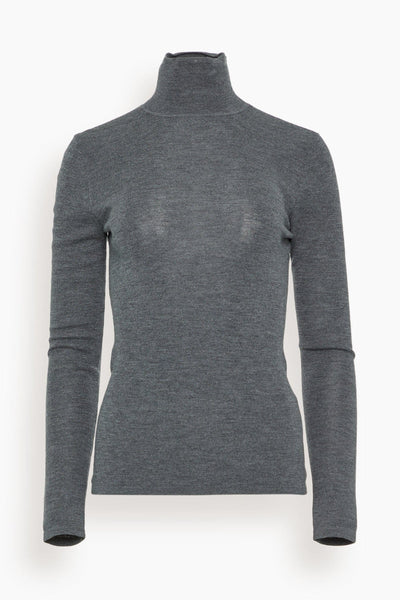 Wynter Top in Mid Grey Melange
