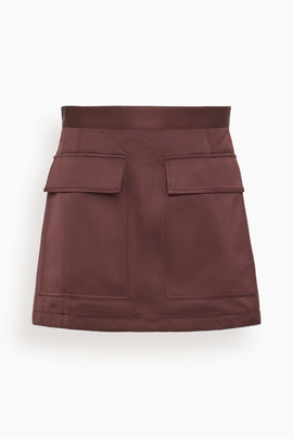 Skirt in Dark Burgundy