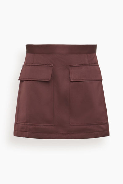 Skirt in Dark Burgundy
