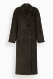 Loulou de Saison Irvin Double Breasted Coat in Brown