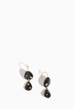 Lizzie Fortunato Earrings Stacked Stone Earrings in Black Agate Lizzie Fortunato Stacked Stone Earrings in Black Agate