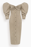 Hellessy May Dress in Beige Wash