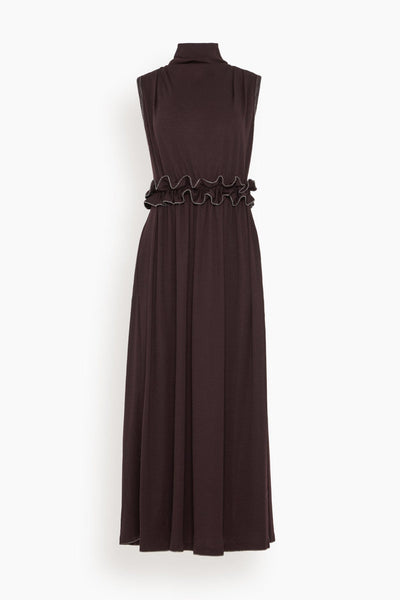 Gemma Dress in Mahogany