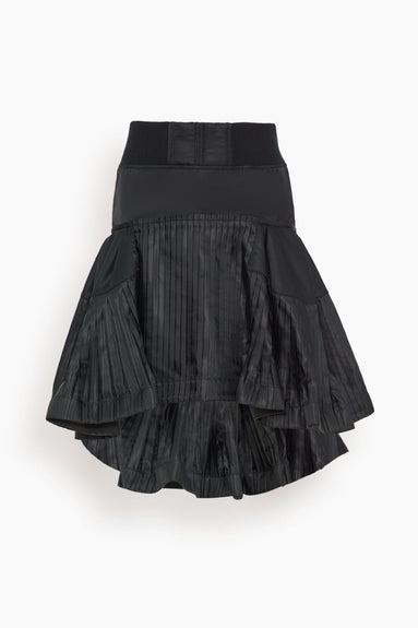 Sacai Skirts Nylon Twill Skirt in Black Sacai Nylon Twill Skirt in Black