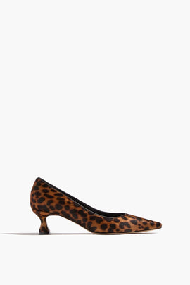 Flared Kitten Heel Pump in Leopard