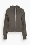 Sacai Cotton Jersey Hoodie in Khaki