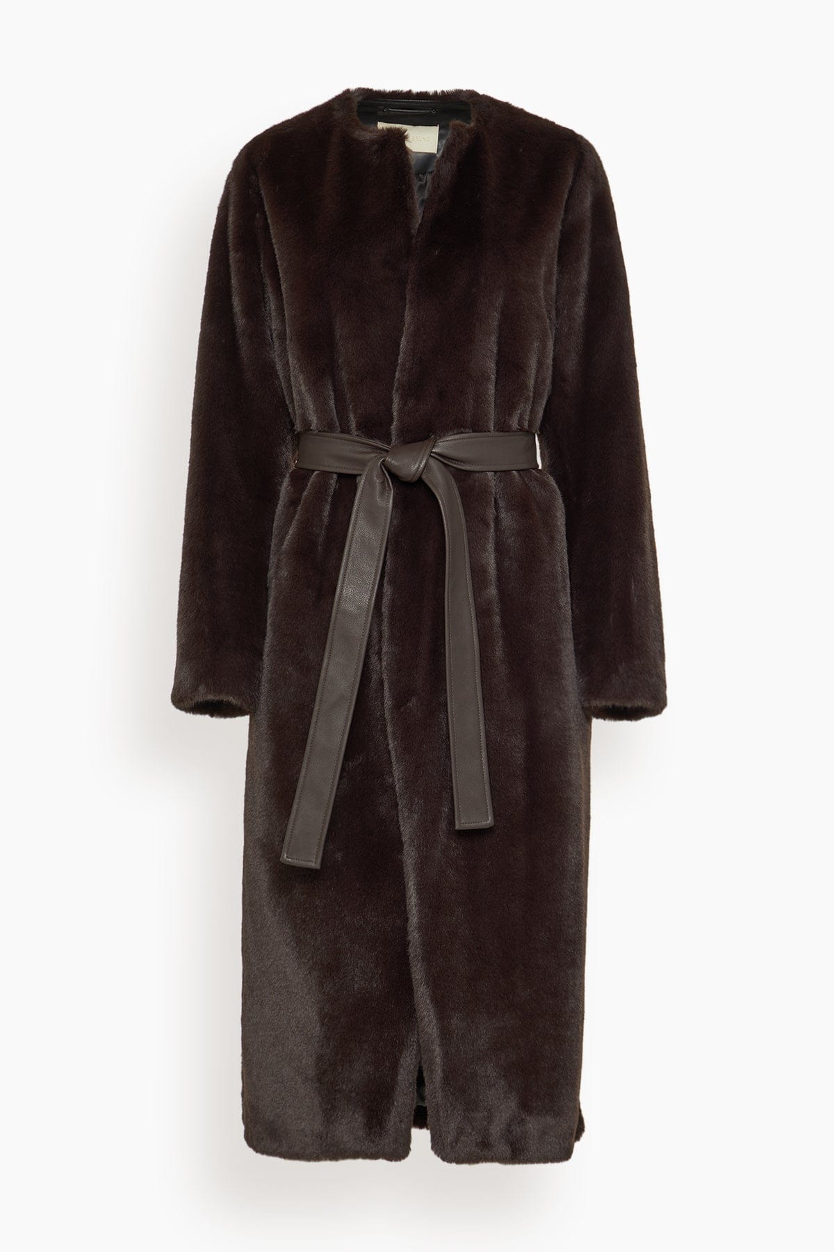 Vanessa Bruno Fluffy Coat in Brun