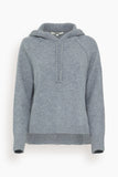 Hampden Clothing Cashmere Hoodie in Heather Grey