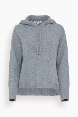 Cashmere Hoodie in Heather Grey