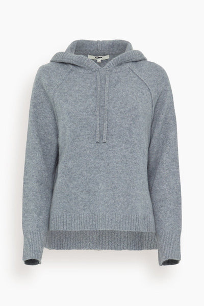 Cashmere Hoodie in Heather Grey