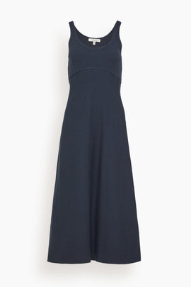 Rib Romance Dress in Dark Navy