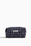 Sea Kit Embroidery Cosmetic Case in Navy