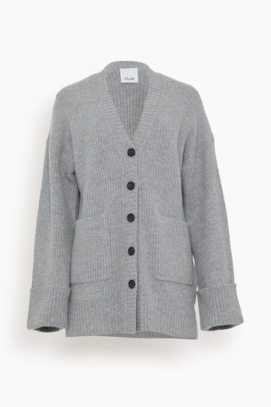 Allude Sweaters V Cardigan in Heather Melange
