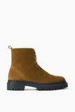 Staud Miles Zip Ankle Boot in Cigar
