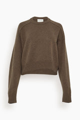 Loulou Studio Bruzzi Oversized Sweater in Brown Melange