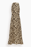 Alemais Paula Midi Dress in Chocolate