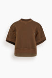 Sacai Sponge Pullover in Brown
