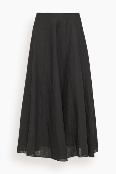 Primavera Drape Skirt in Black