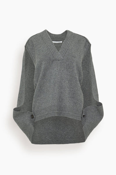 Cocoon Cape in Medium Heather Grey