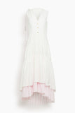 Hellessy Alyx Dress in White/Pink