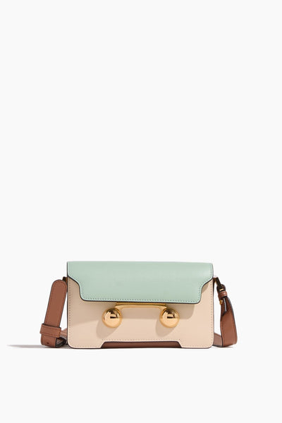 Marni Trunkaroo Mini Shoulder Bag in Linden/Shell/Cinnamon