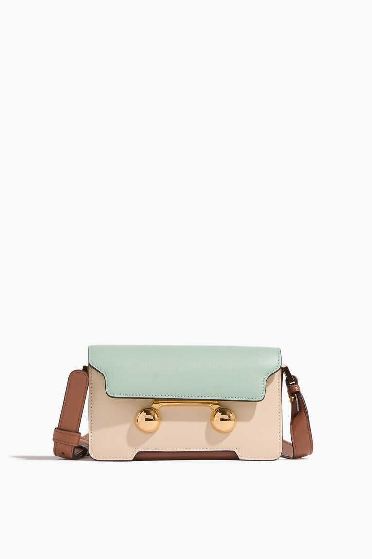 Marni Shoulder Bags Trunkaroo Mini Shoulder Bag in Linden/Shell/Cinnamon Marni Trunkaroo Mini Shoulder Bag in Linden/Shell/Cinnamon