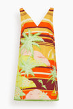 Alemais Casual Dresses Palm Island V Neck Mini Dress in Multi Alemais Palm Island V Neck Mini Dress in Multi