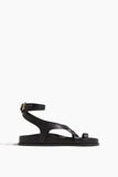 A.Emery Strappy Flat Sandals Jalen Slim Sandal in Black Jalen Slim Sandal in Black