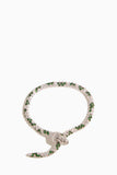 Stoned Fine Jewelry Nouveau Tsavorite and Diamond Serpent Bracelet in 18k White Gold