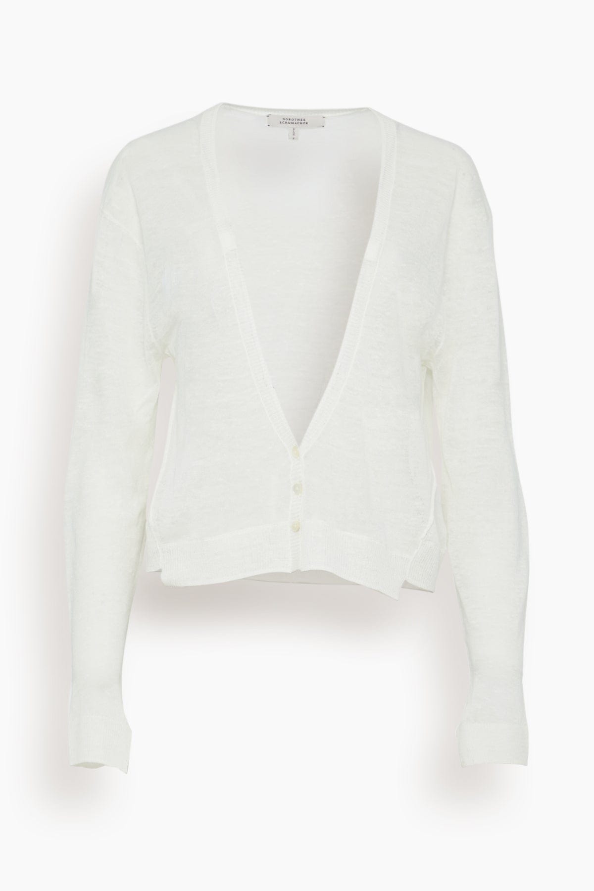 Dorothee Schumacher Sweaters Summer Ease Cardigan in Shaded White