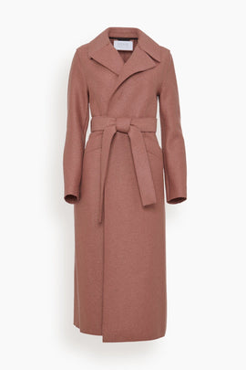Long Maxi Coat in Rosewood