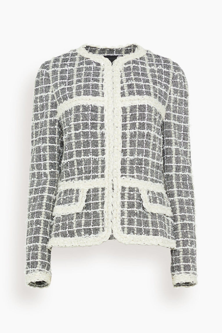 Giambattista Valli Jackets Jacket in Grey/White Giambattista Valli Jacket in Grey/White