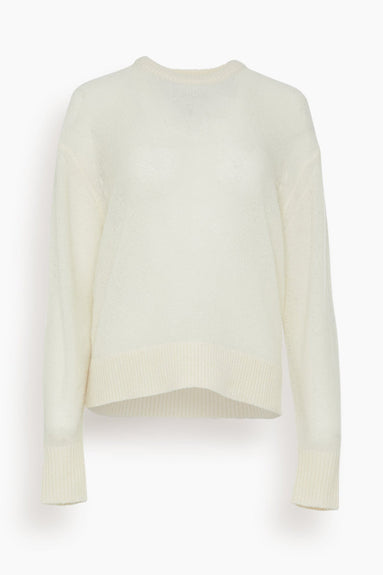 Apiece Apart Sweaters Softest Tissue Weight Sweater in Cream