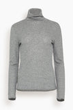 Loulou de Saison Gallinara Long Sleeve Top in Grey Melange