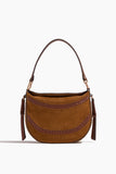 Vanessa Bruno Mini Suede Daily Bag in Caramel
