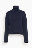 Lisa Yang Sweaters Fleur Sweater in Navy Fleur Sweater in Navy