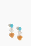 Lizzie Fortunato Unclassified Enchanted Heart Earrings in Multi